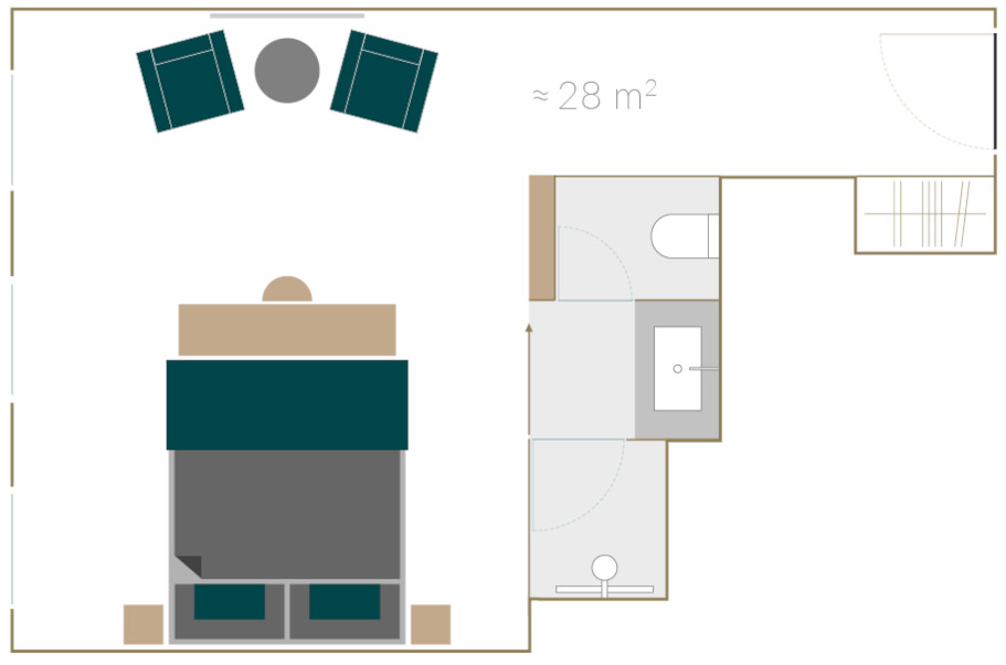 Der Grundriss a vom Legend Deluxe