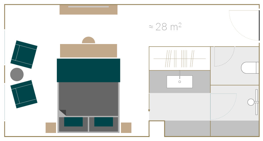 Der Grundriss b vom Legend Deluxe